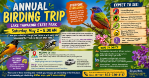 Texas Birder & East Texas Birding Field Trip - Lake Tawakoni State Park